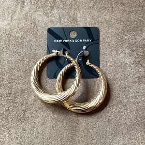 New York and company large hoop earrings